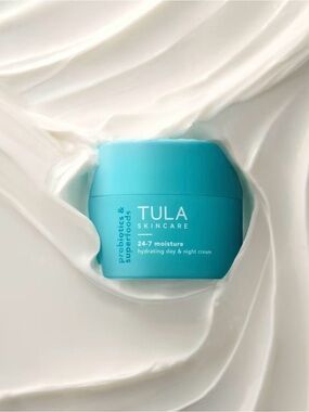 TULA 24-7 Moisture Cream in Aqua Jar